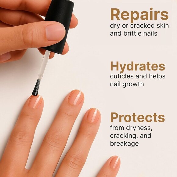 Sweet Almond Cuticle Oil For Nails - Repairs Cuticles Overnight - Moisturizes an - Picture 3 of 7